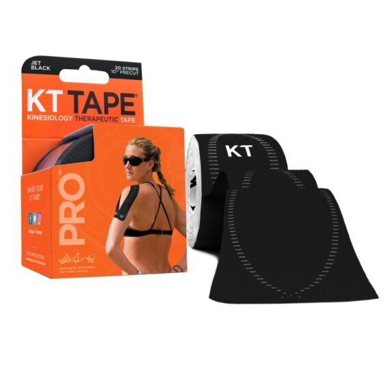 KT Tape Pro Precut 5 mtr 20 strips Zwart Ice Power