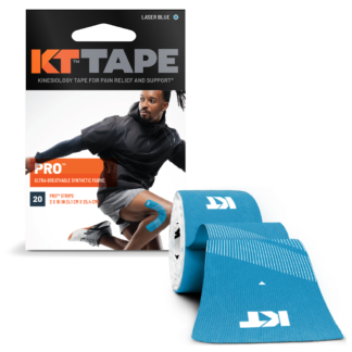 KT Tape Pro Precut 5 mtr 20 strips - Laser (licht)Blauw