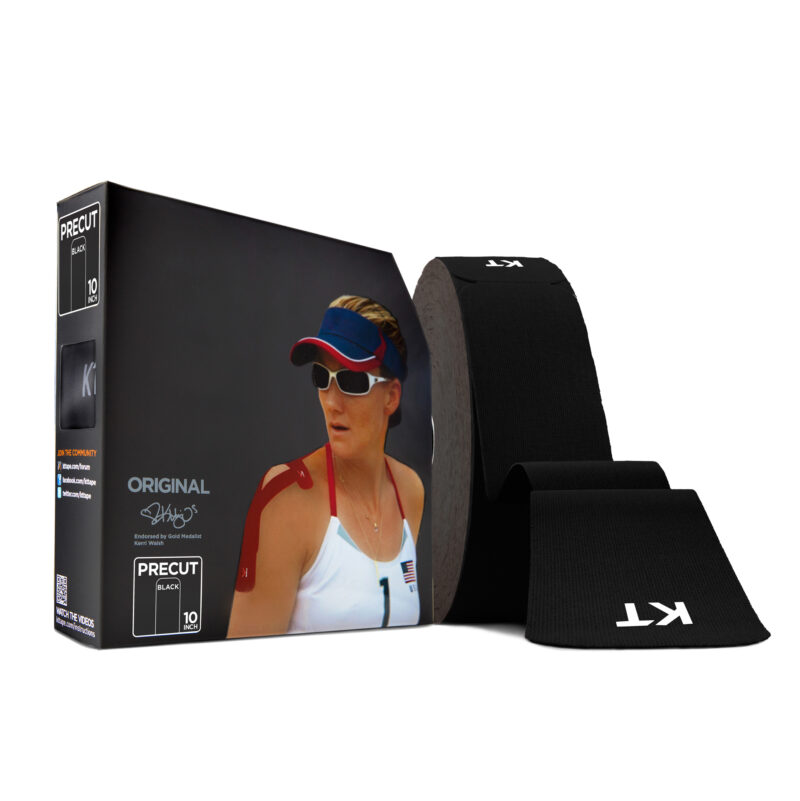 KT Tape Original Cotton Jumbo Precut 38 mtr / 150 strips - Zwart